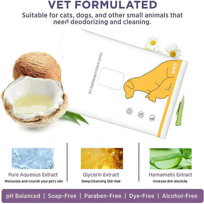 🐾 Loving Pet Glove Wipes: Safe Clean 🌿