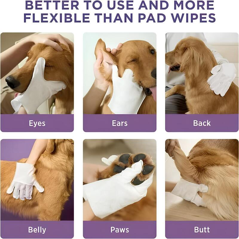 🐾 Loving Pet Glove Wipes: Safe Clean 🌿