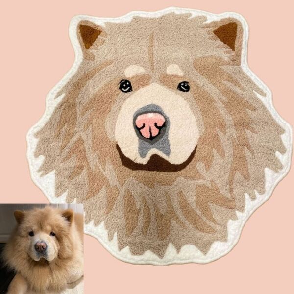 Custom Pet Portrait Rug - Cartoon Design, Perfect for Home Decor