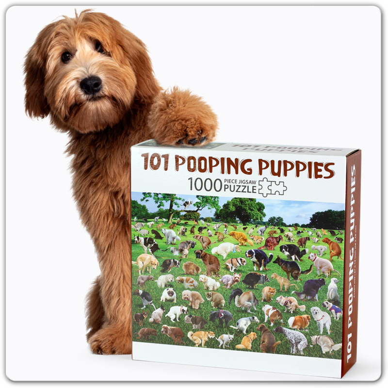 🔥 Hot Sale 20% off 💖- 101 Pooping Puppies 1000-Piece Jigsaw Puzzle 🧩