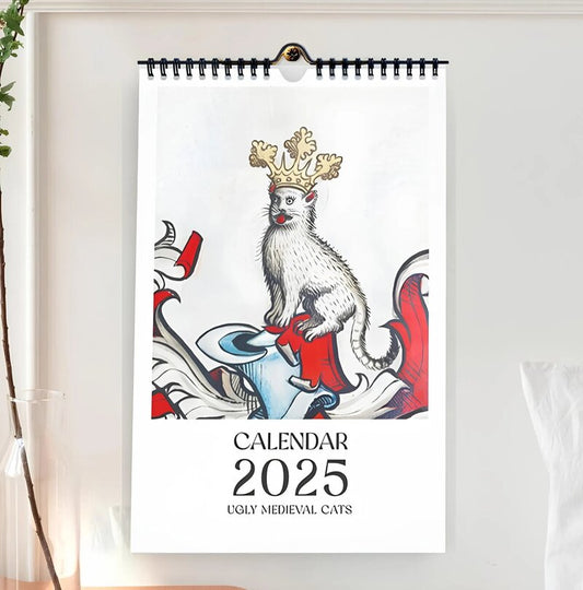 🔥 Hot Sale ✨ - 🐾 Ugly Medieval Cats Calendar 2025