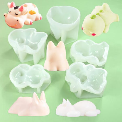 💖Buy More Save More - 🍮Silicone Animal Shaped Pudding Mold🍰