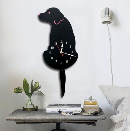 🐾Wagging Tail Dog Clock💝