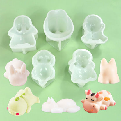 💖Buy More Save More - 🍮Silicone Animal Shaped Pudding Mold🍰