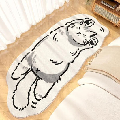 🎉Hot Sale 40%off- 💖Purr-fectly Cozy Cat and Dog Shaped Rug✨