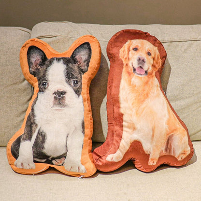 Custom 3D Pet Pillow from Photo | Personalized Dog/Cat Shaped Throw Pillow | Custom Pet Pillow Gift